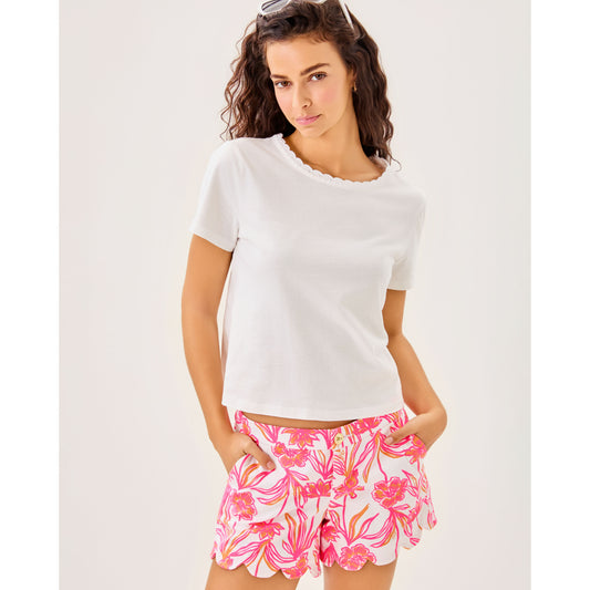 Buttercup Stretch Short - Resort White Lovely Long Stems