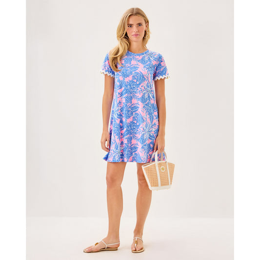 Cody Short Sleeve Dress - Conch Shell Pink
