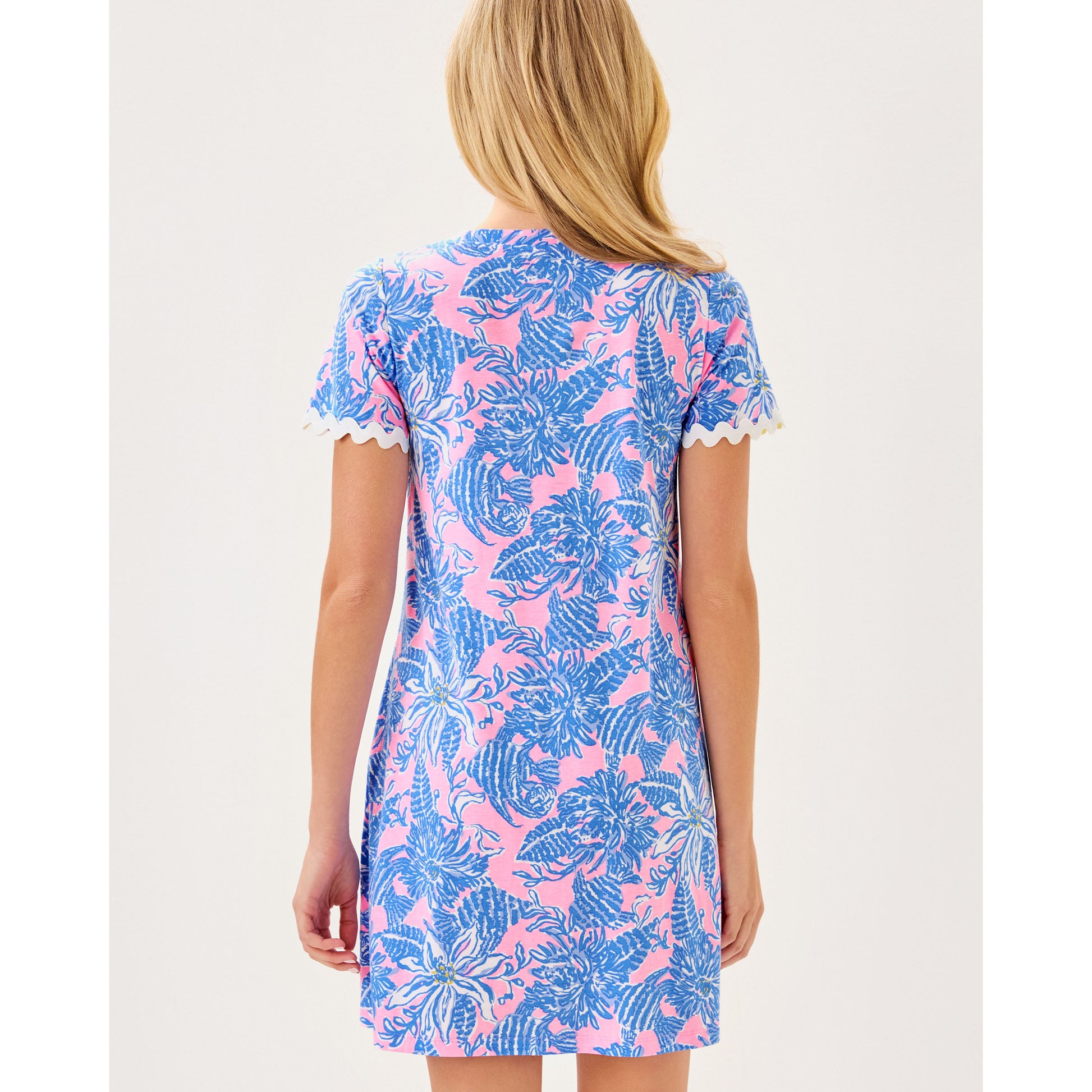 Cody Short Sleeve Dress - Conch Shell Pink
