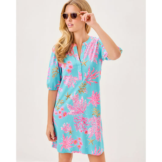 Colson Dress - Multi Royal Coral