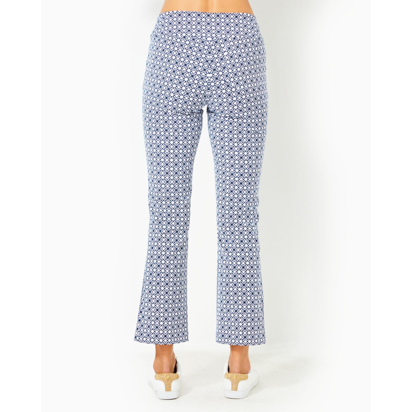 Corso Kick Flare Pant Upf - Low Tide Navy x Resort White Butterfly Pattern