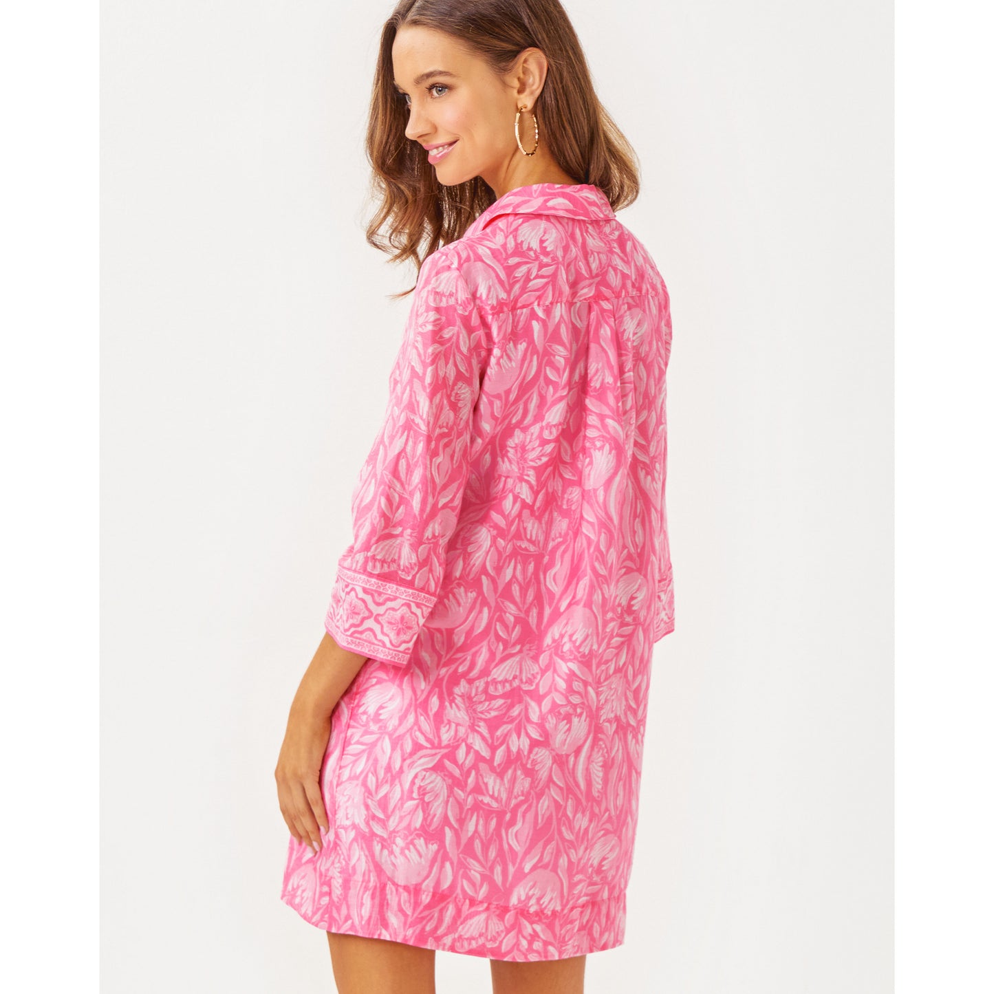 Daphnie Tunic Dress - Rousseau Pink Tulip to Tango