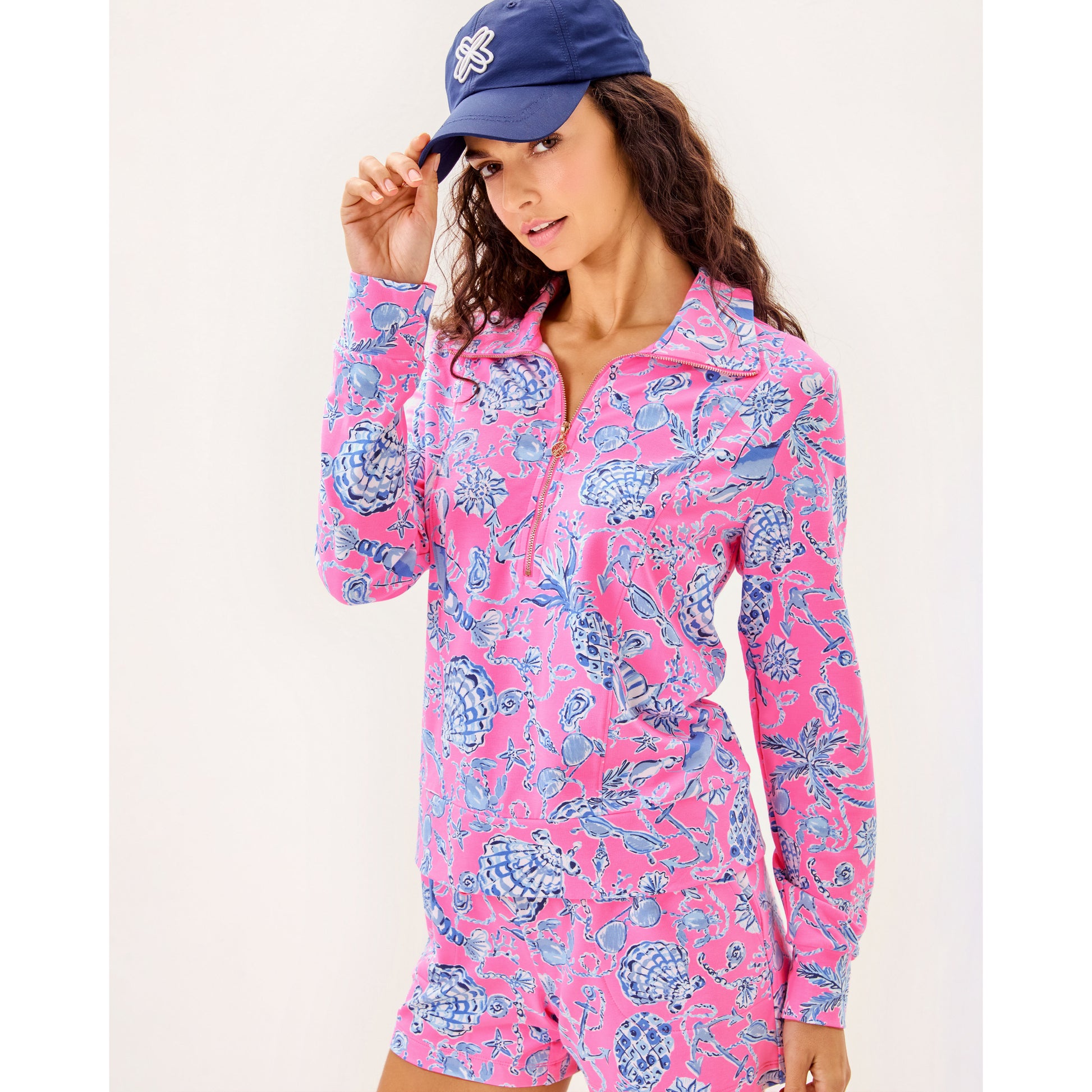 Eleni UPF 50+ Pullover - Rousseau Pink Barefoot Beachcombers