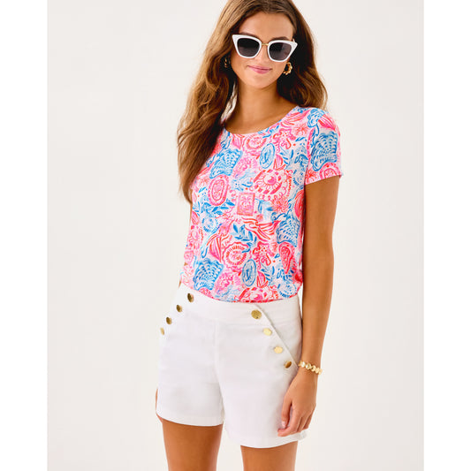Eliska Stretch Short - Resort White