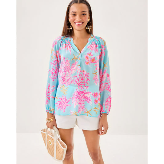 Elsa Top - Multi Royal Coral