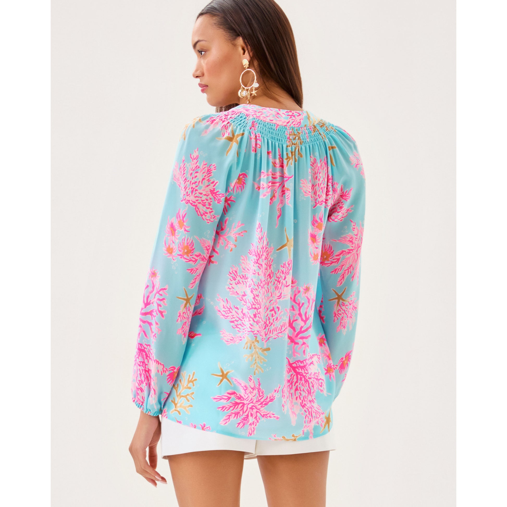 Elsa Top - Multi Royal Coral