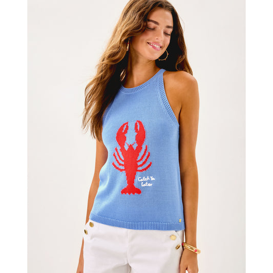 Emra Sweater Tank - Jacaranda Blue Lobster