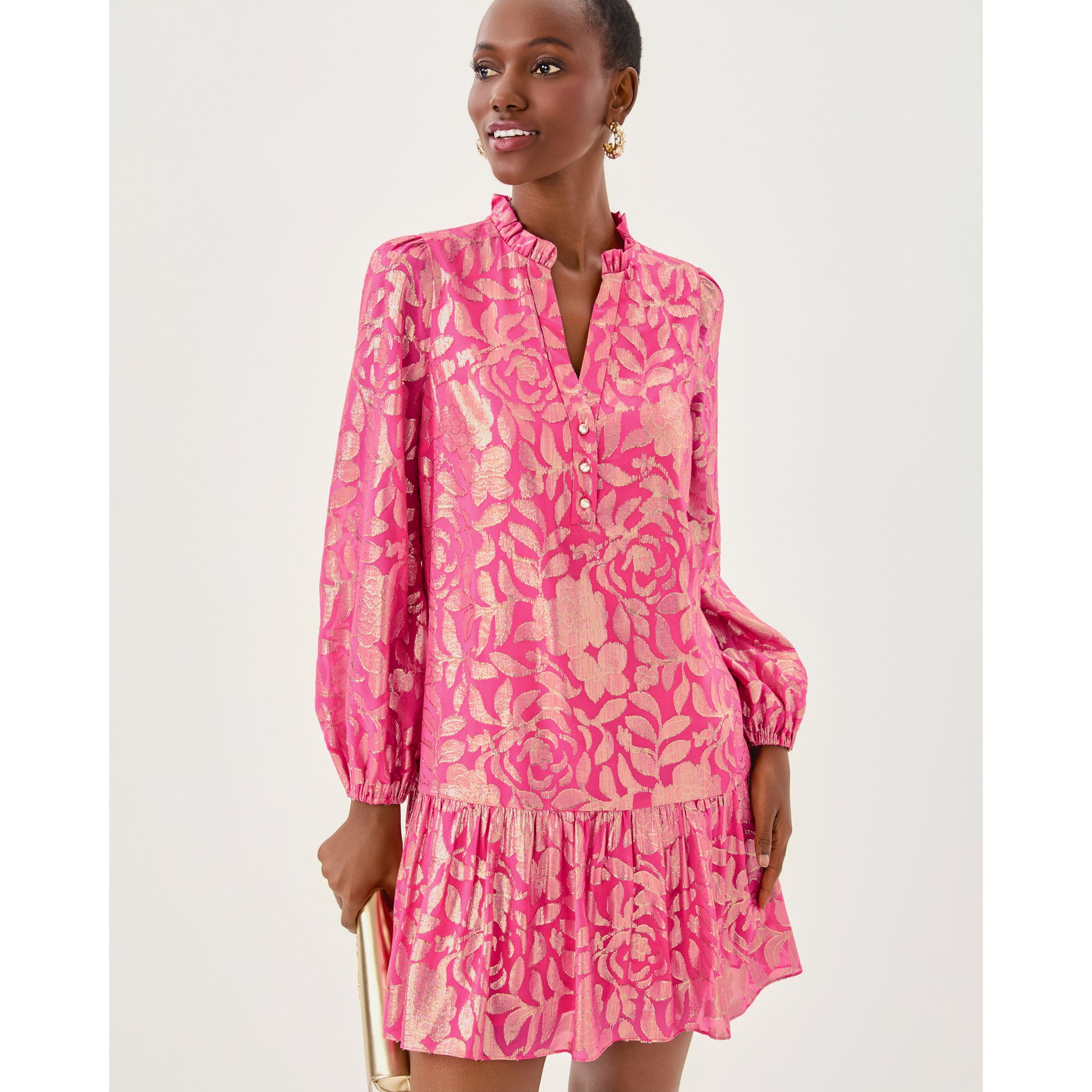 Evaline Silk Dress - 6983HM