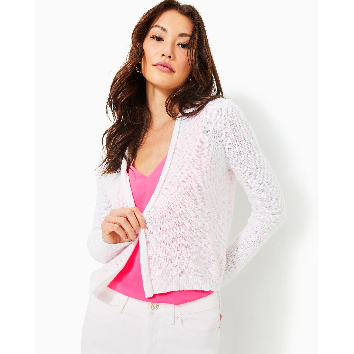 Faretta Cardigan - Resort White