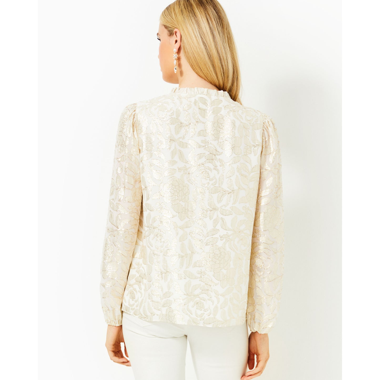 Giana Long Sleeve Silk To - Coconut