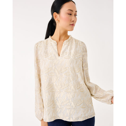 Giana Long Sleeve Silk Top - 1243U0