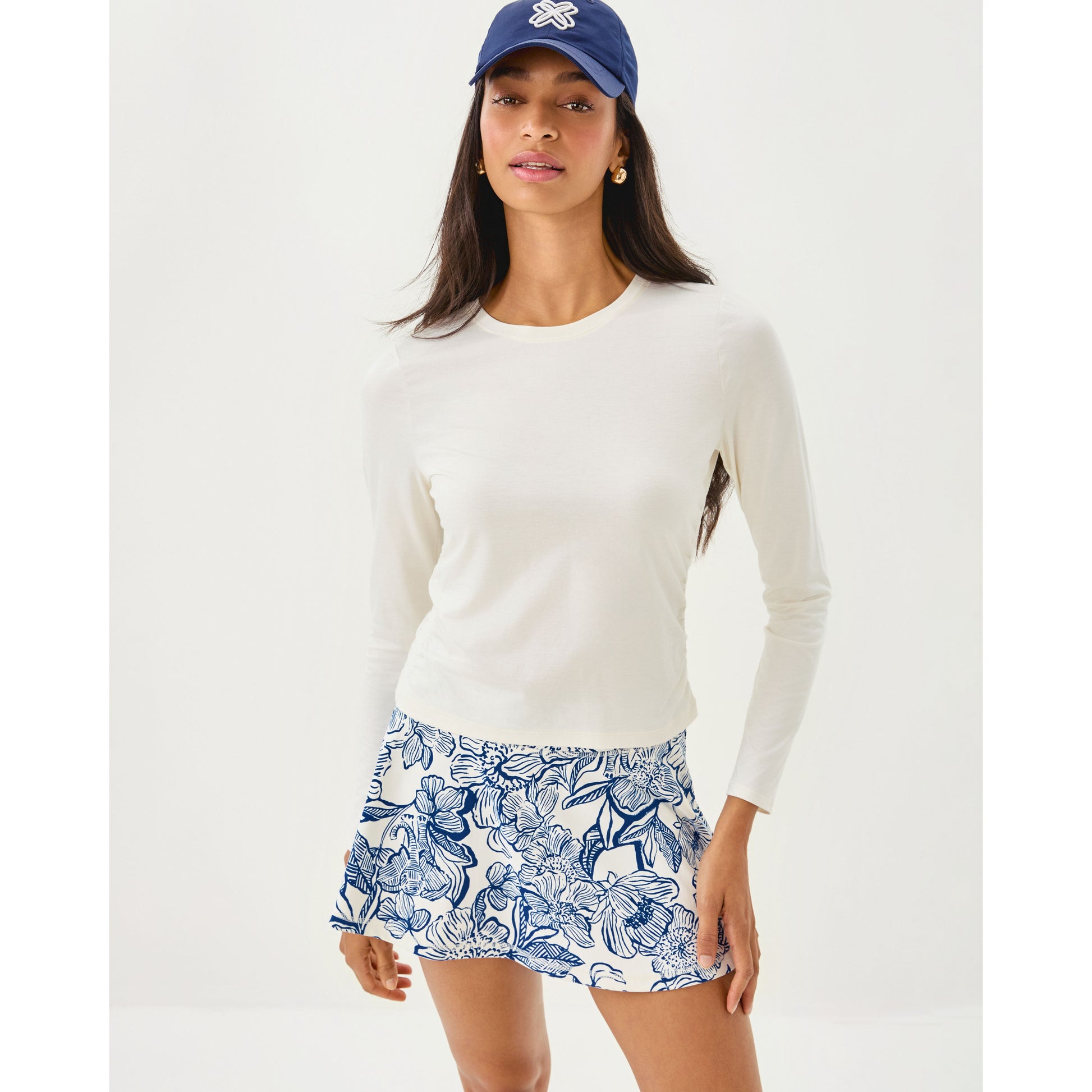 Heston Long Sleeve Tee Up - Coconut