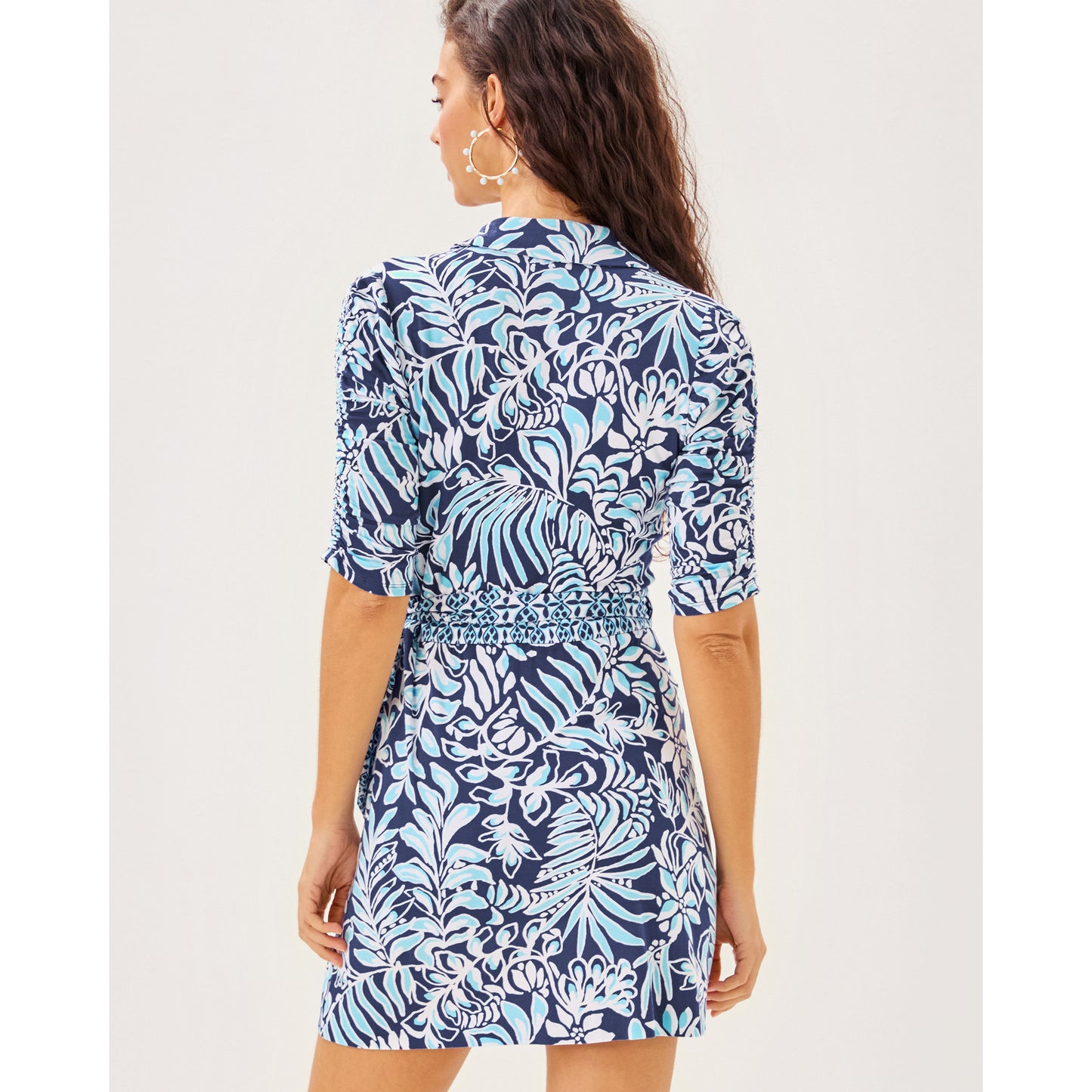 Ibby Skirted Romper - Sapphire Pool Summer Shorelines