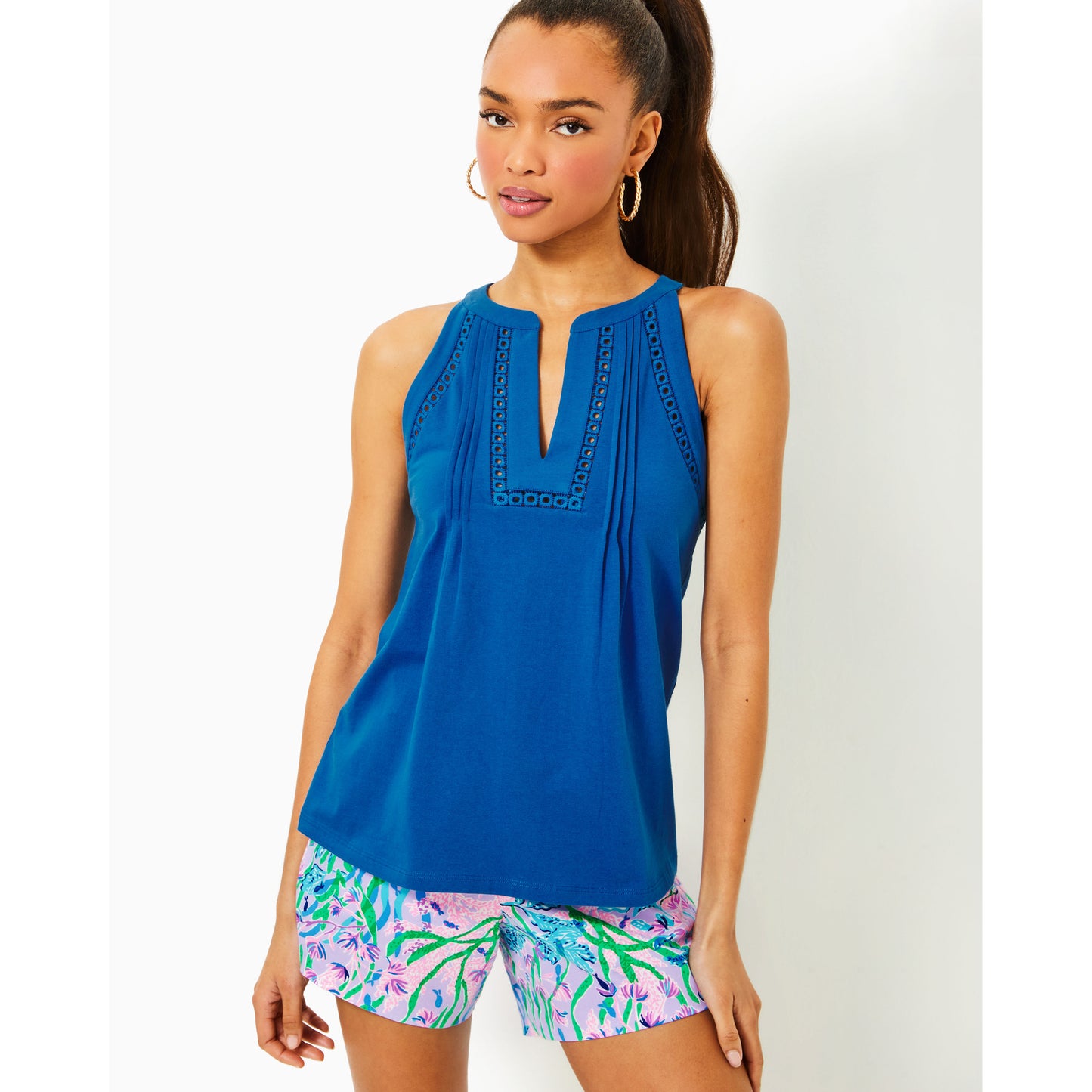 Issac Knit Top - Barton Blue