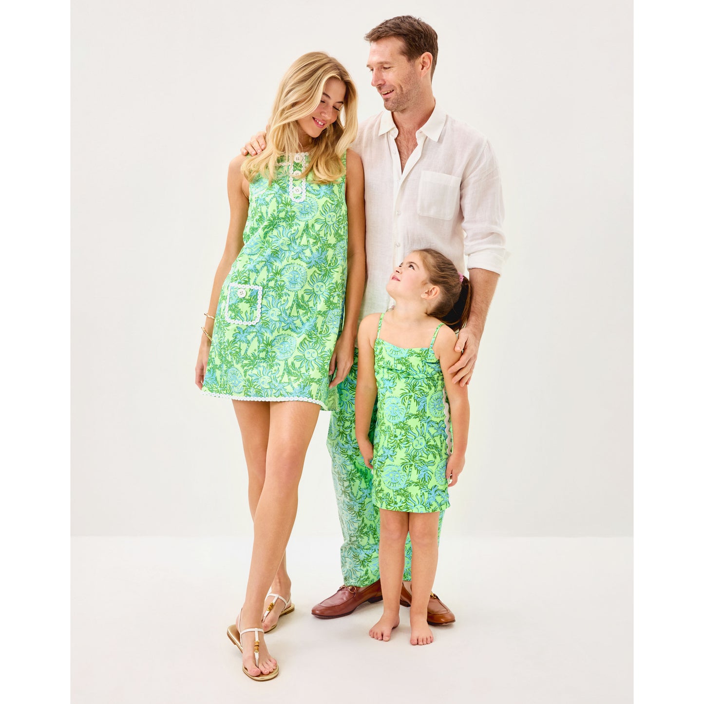 Kalliope Shift Romper - Cool Mint Catchin Rays