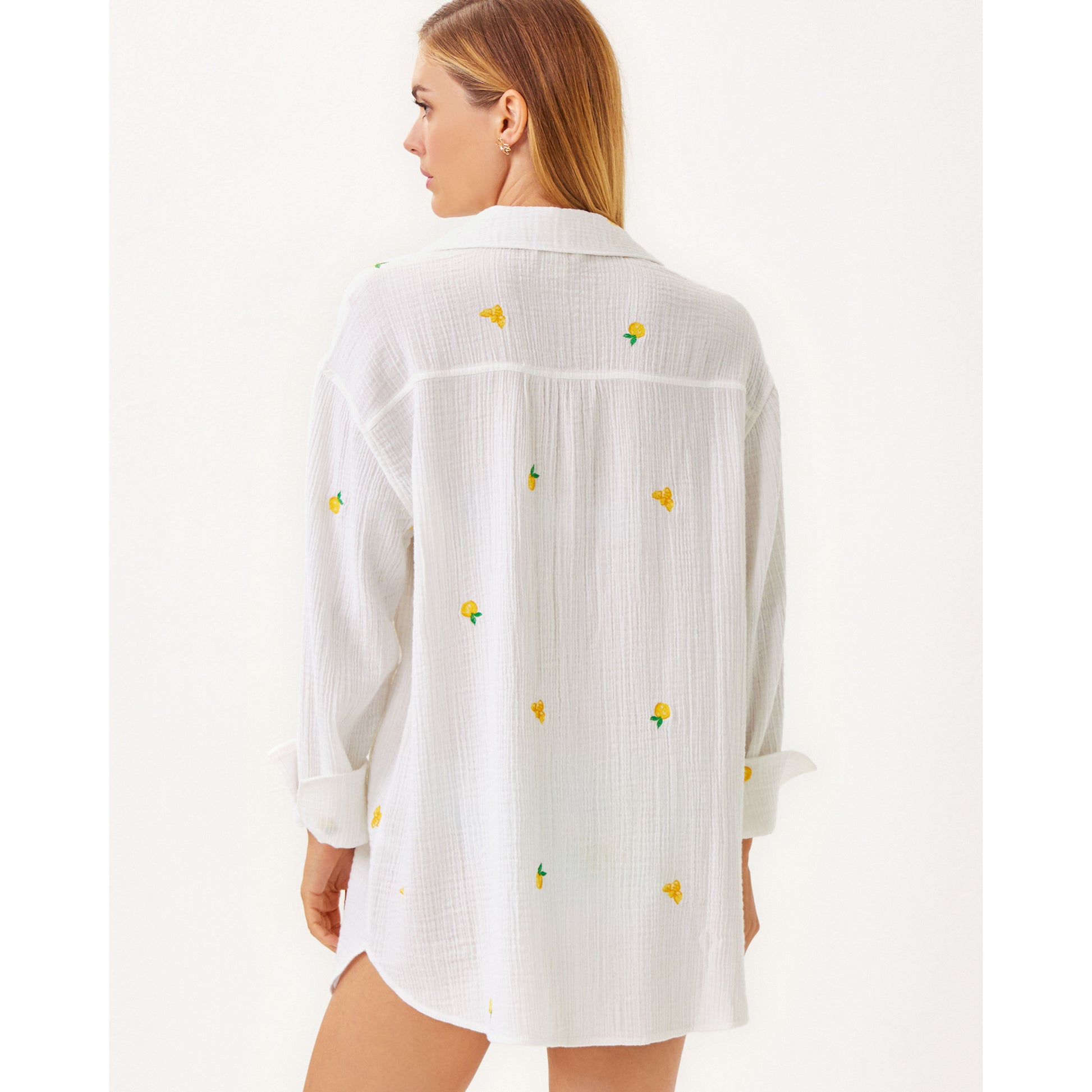Kwitney Long-Sleeve Coverup - Honeycomb Hideaway