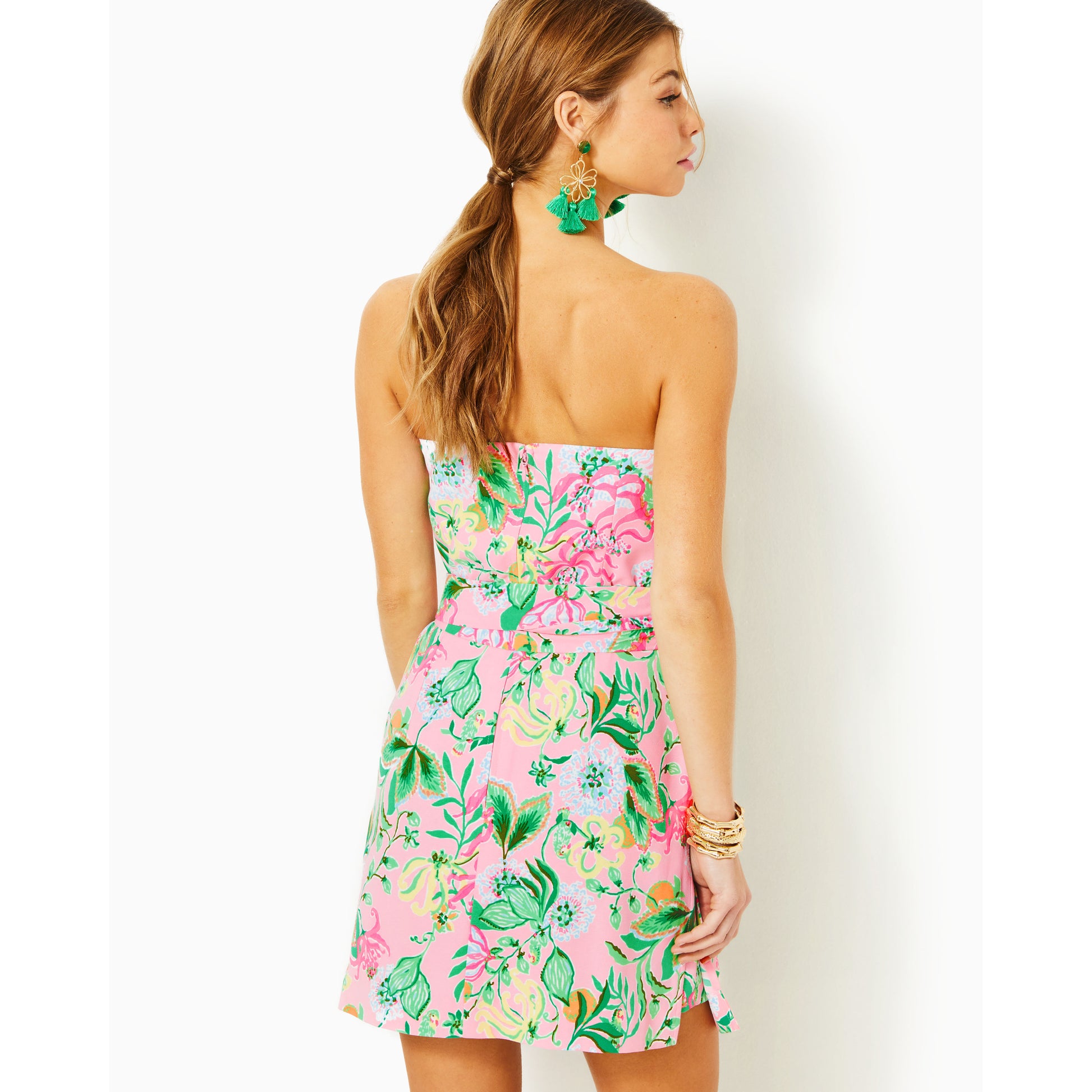 Kylo Strapless Skirted Romper - Multi Via Amore Spritzer