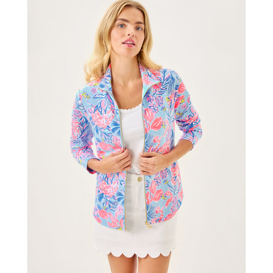 Leona Upf 50+ Zip-Up - Multi Elephant Splash