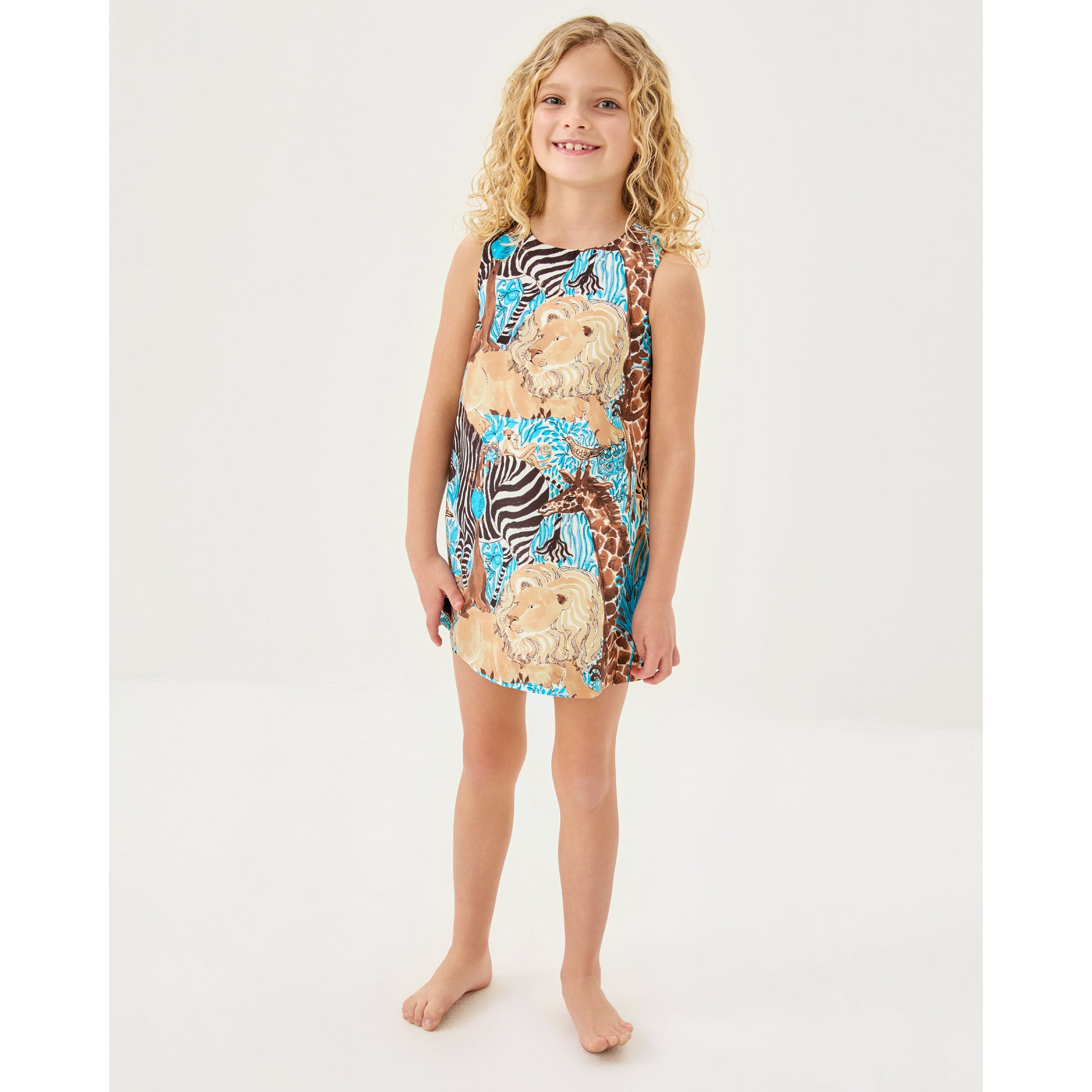 Little Lilly Classic Shift - Breezy Aqua Lilly's Zoo