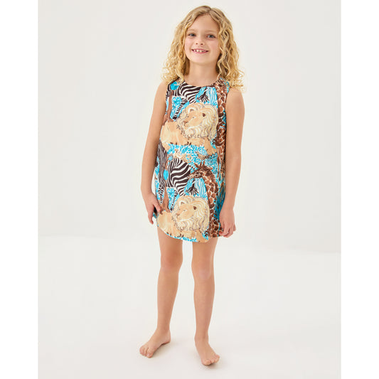 Little Lilly Classic Shift - Breezy Aqua Lilly's Zoo