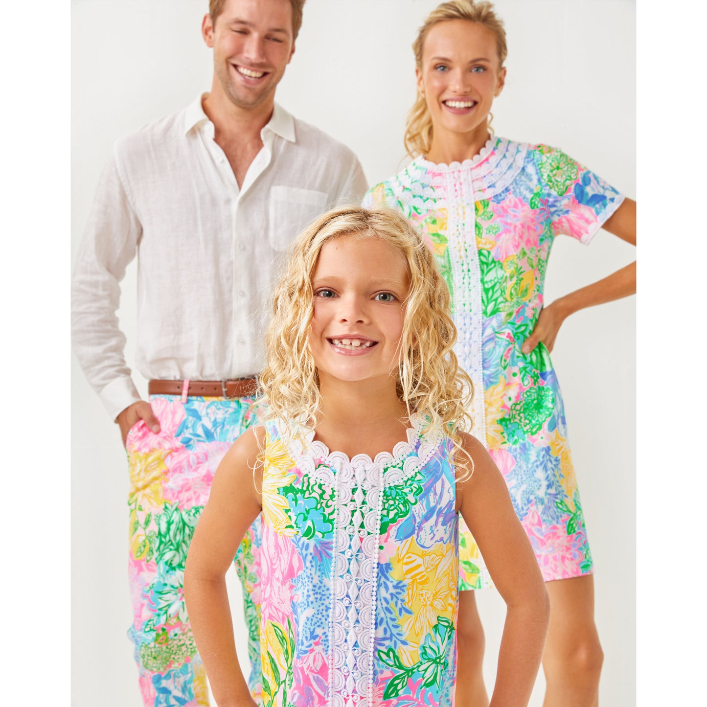 Little Lilly Classic Shift - Multi Bright Delight Patch