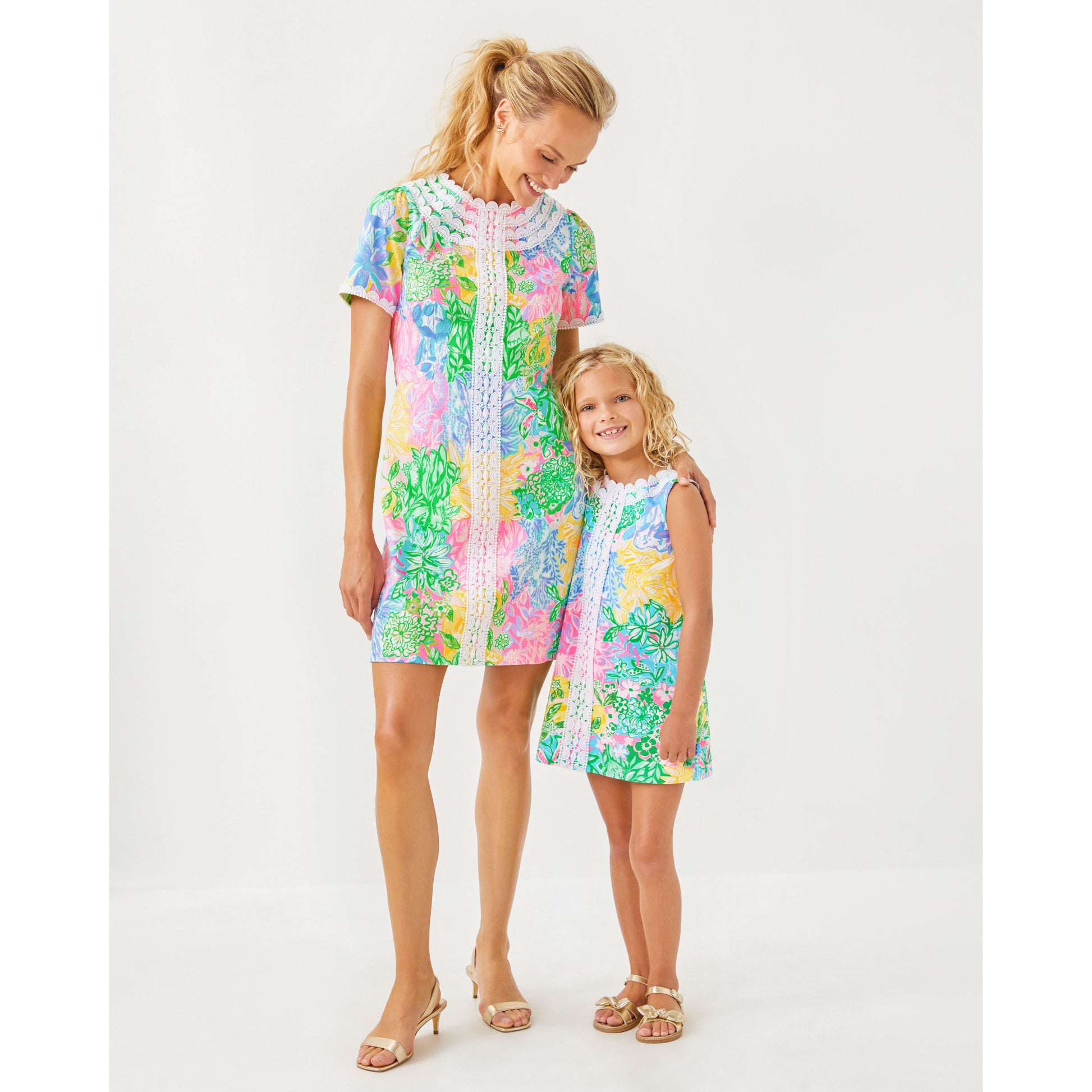 Little Lilly Classic Shift - Multi Bright Delight Patch