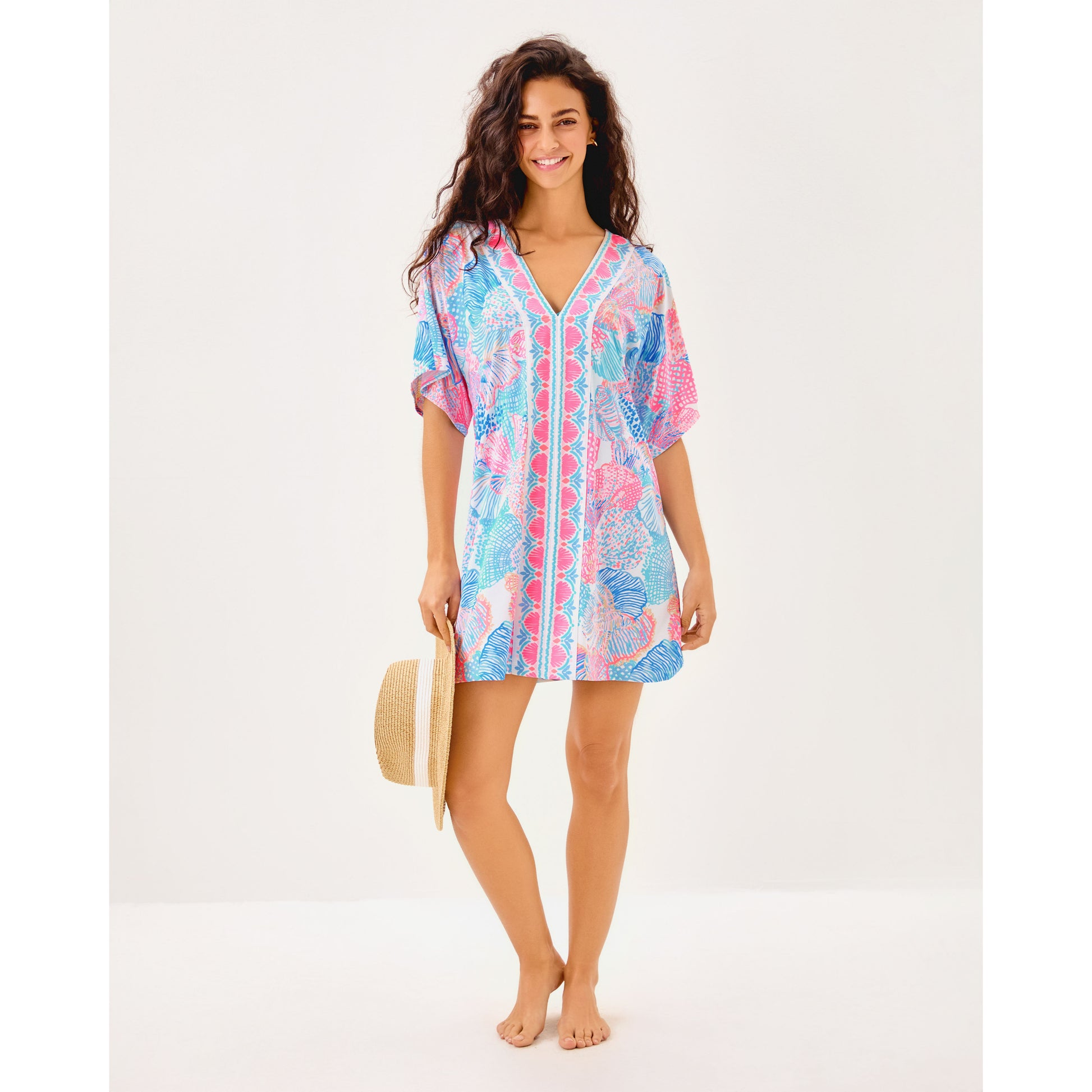 Malachi V-Neck Coverup - Multi Roar of the Seas