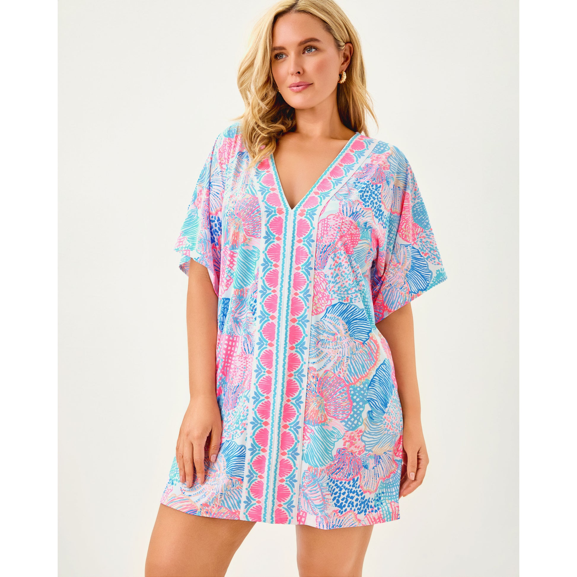 Malachi V-Neck Coverup - Multi Roar of the Seas