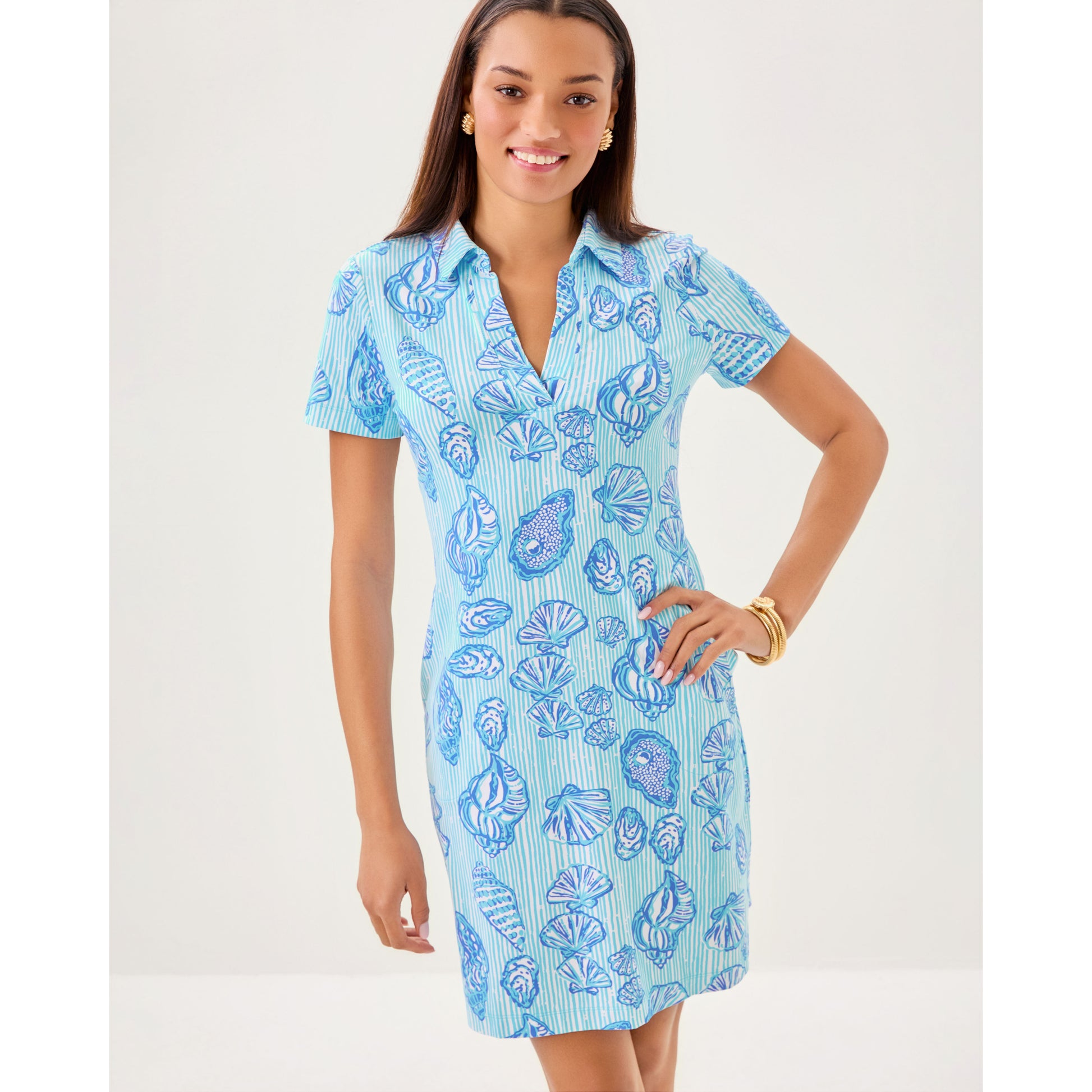 Mandi UPF 50+ Dress - Fresh Water Blue Cool as Shell