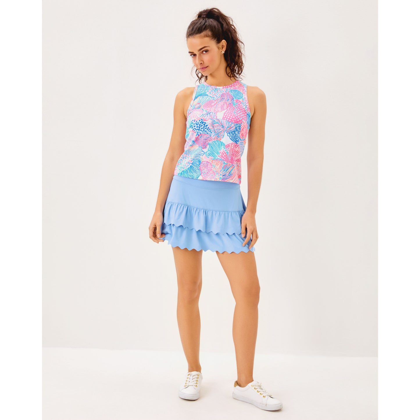 Miesha Zig-Zag Skort - Jacaranda Blue
