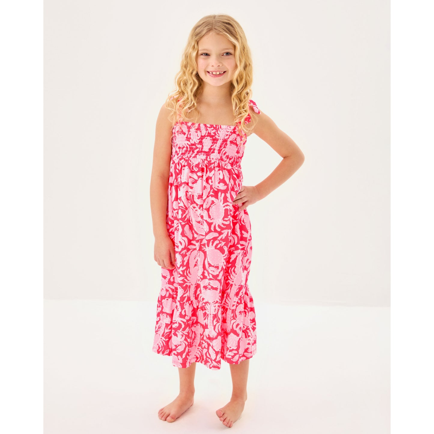 Mini Kailua Maxi Dress - Cane Coral Crab Collab
