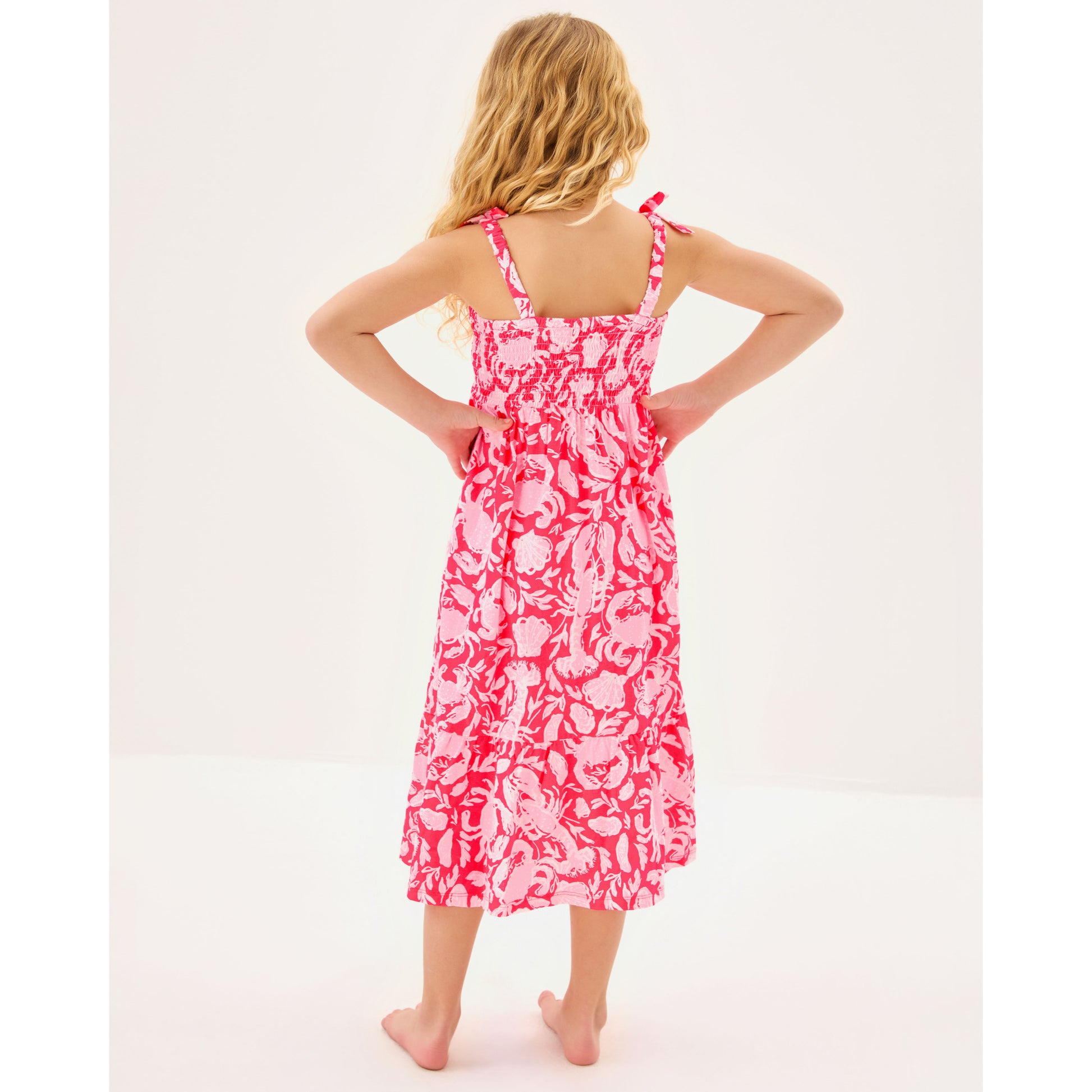 Mini Kailua Maxi Dress - Cane Coral Crab Collab