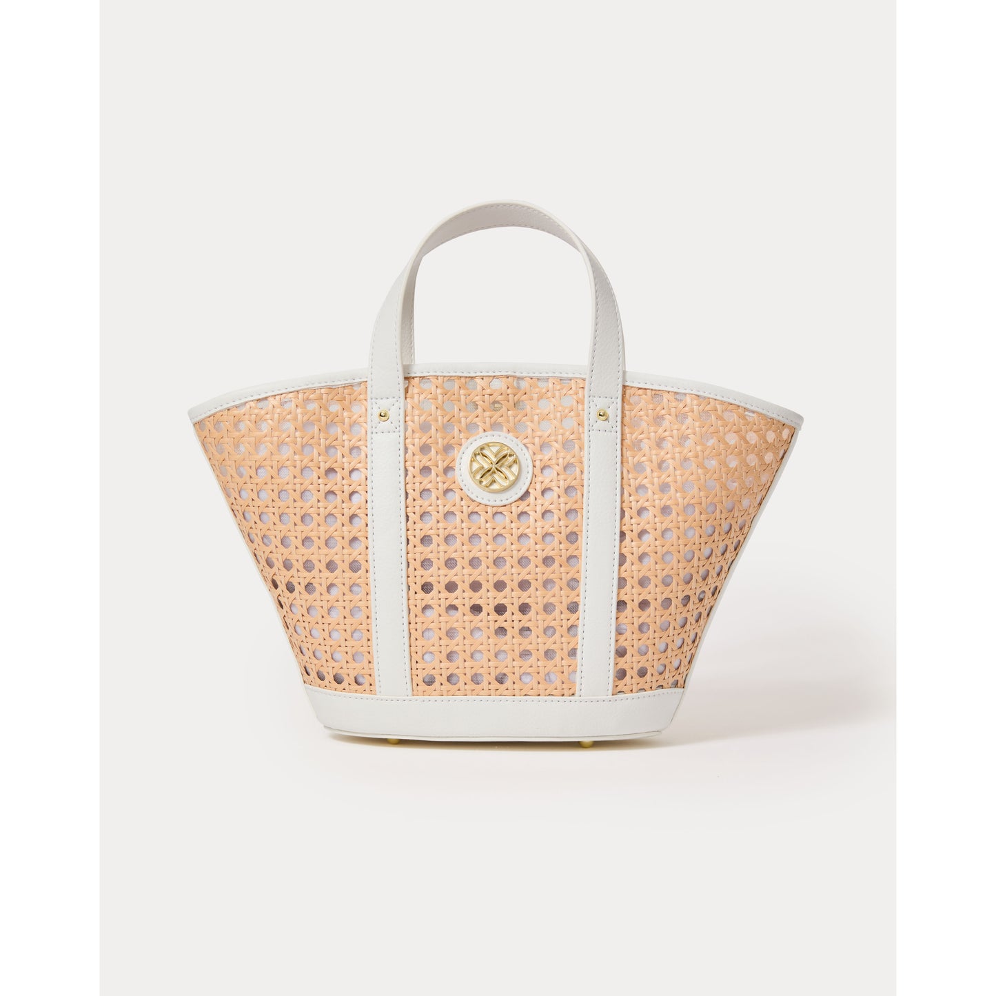 Mini Wintour Cane Bag - SAND BAR X RESORT WHITE