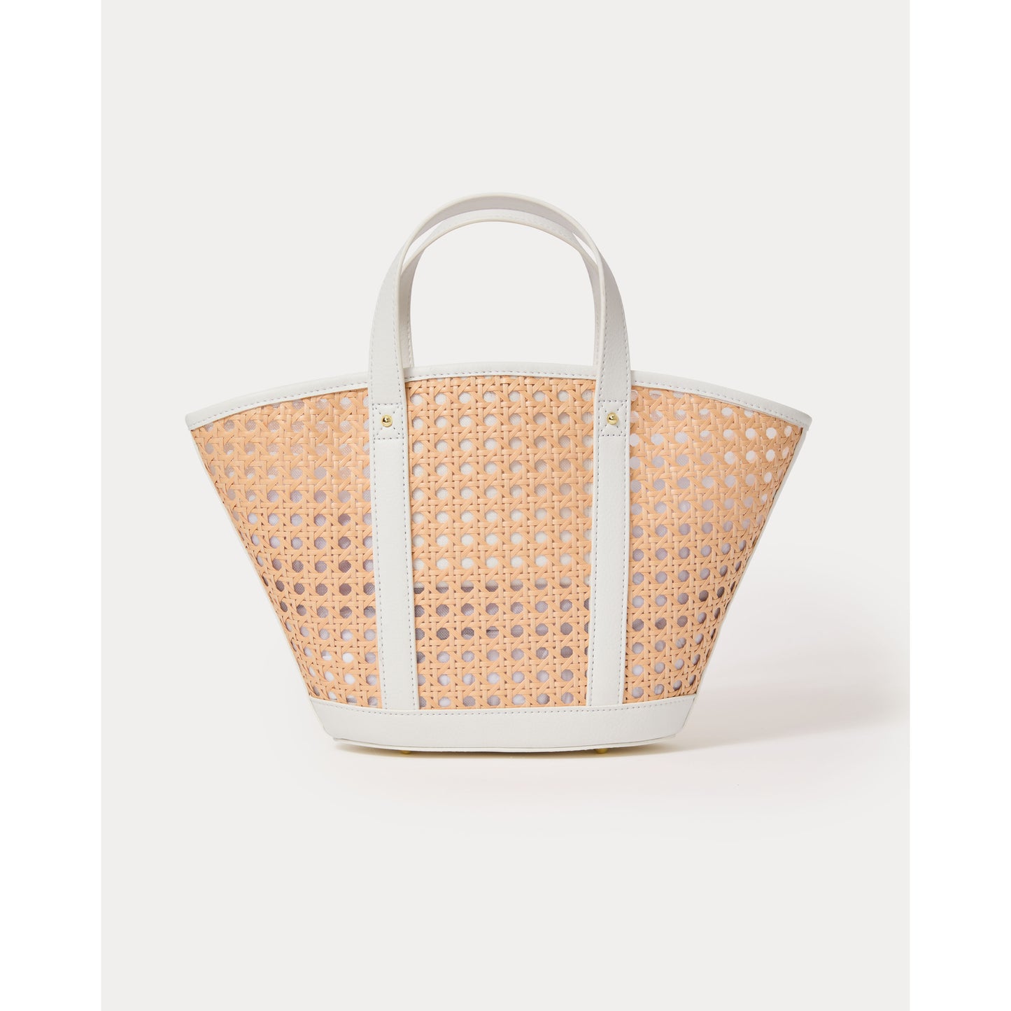 Mini Wintour Cane Bag - SAND BAR X RESORT WHITE