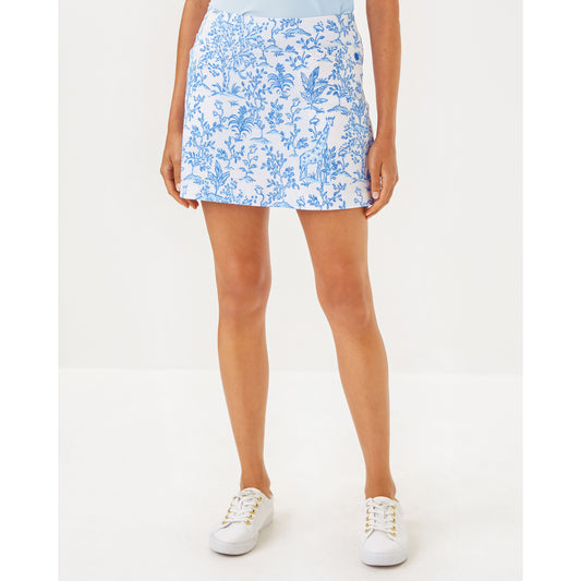 Monica 15" Pleated Skort - Resort White Tall Tales Golf