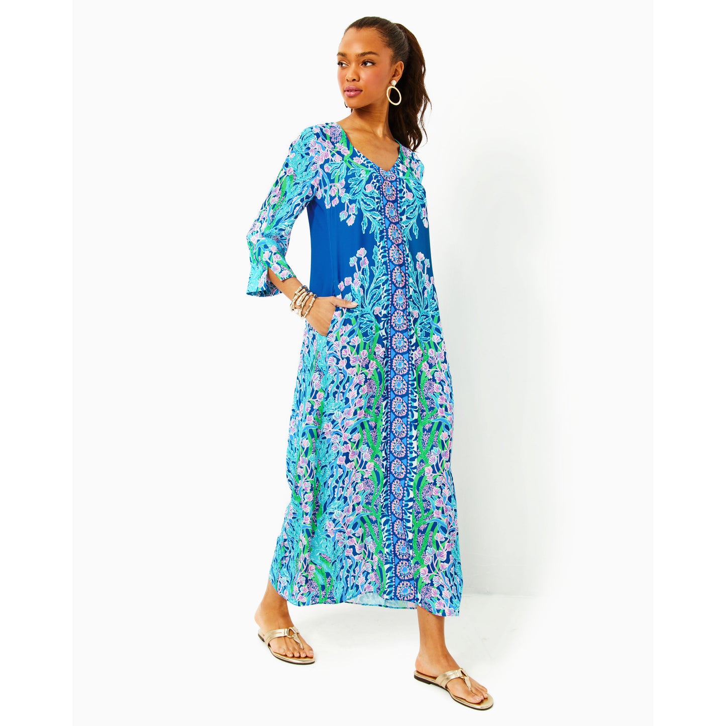 Noland Maxi Dress - Barton Blue Seacret Escape