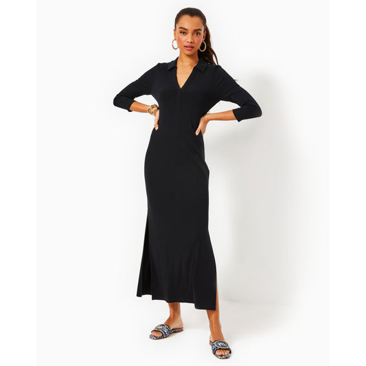 Ollie 3/4 Sleeve Maxi  - Noir