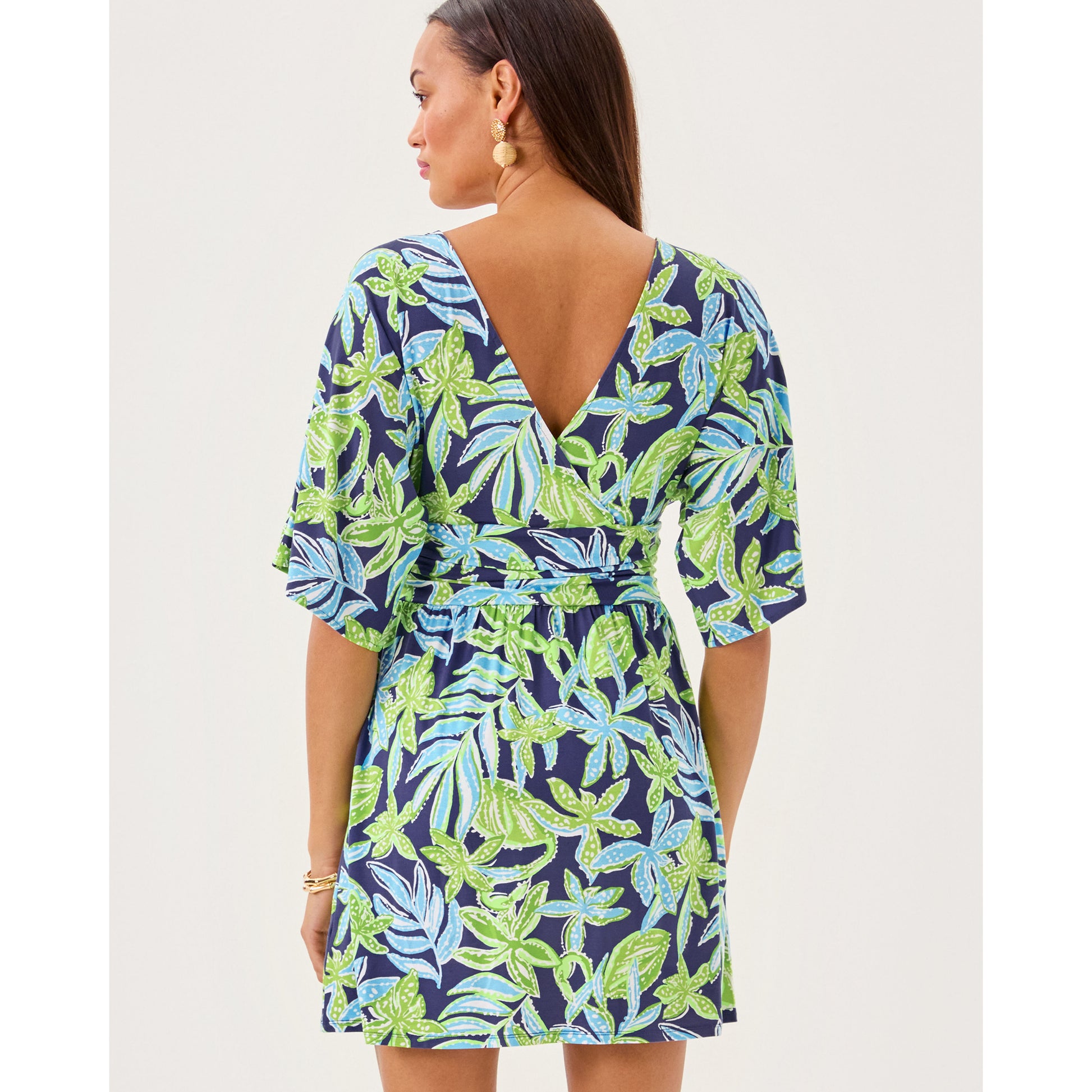 Parigi Knit Skort Romper - Sapphire Pool Tropical Tango