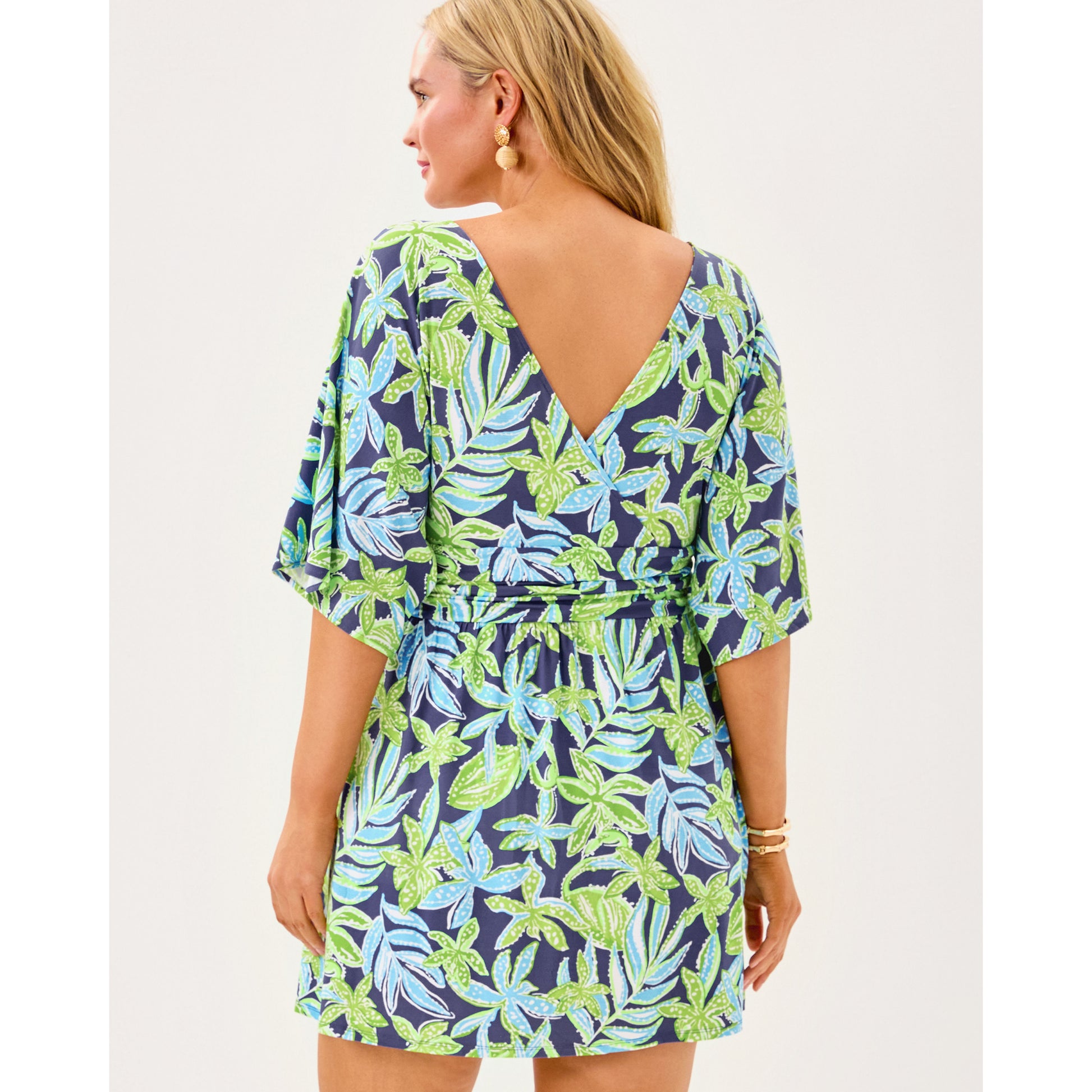 Parigi Knit Skort Romper - Sapphire Pool Tropical Tango