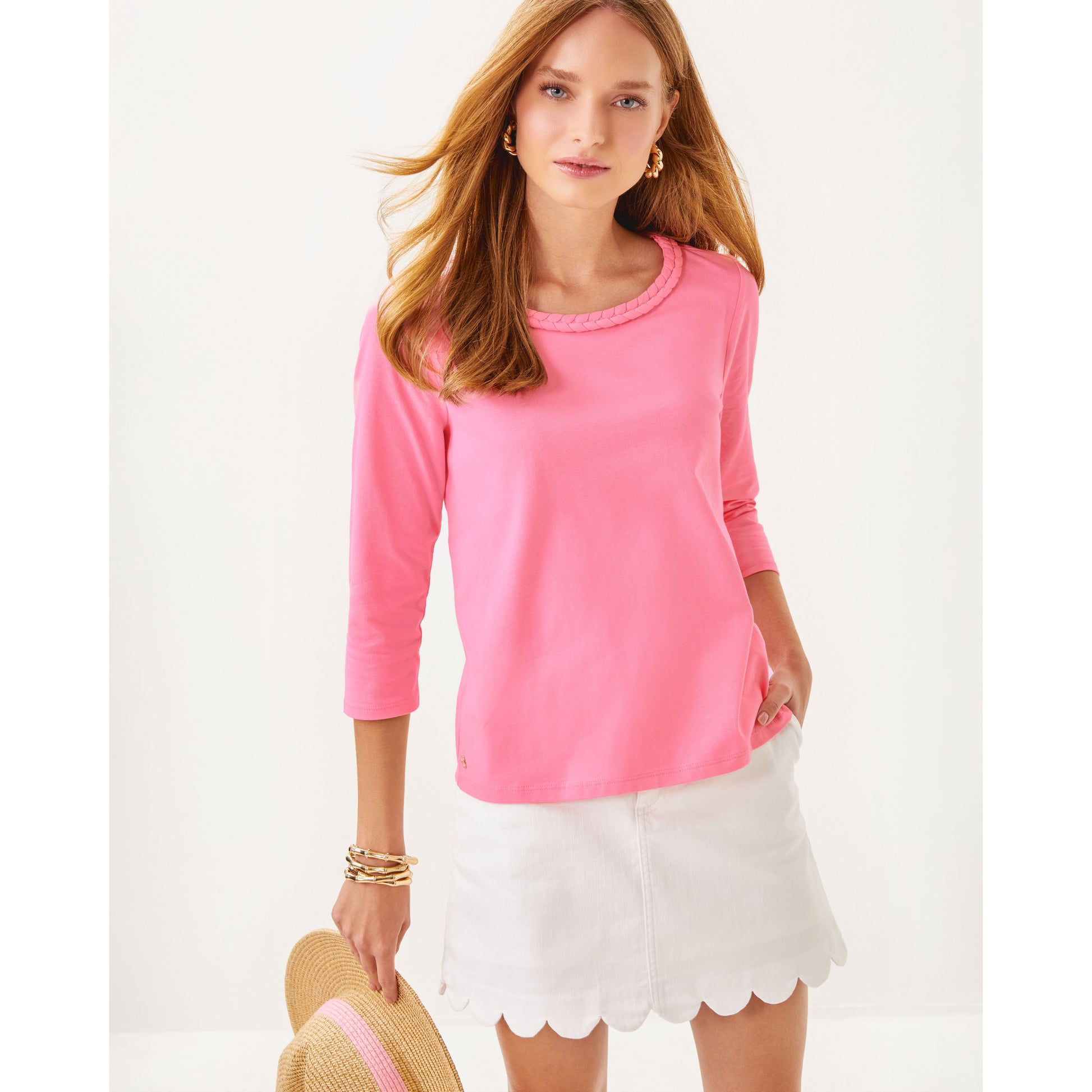 Paulson Knit Top - Rousseau Pink