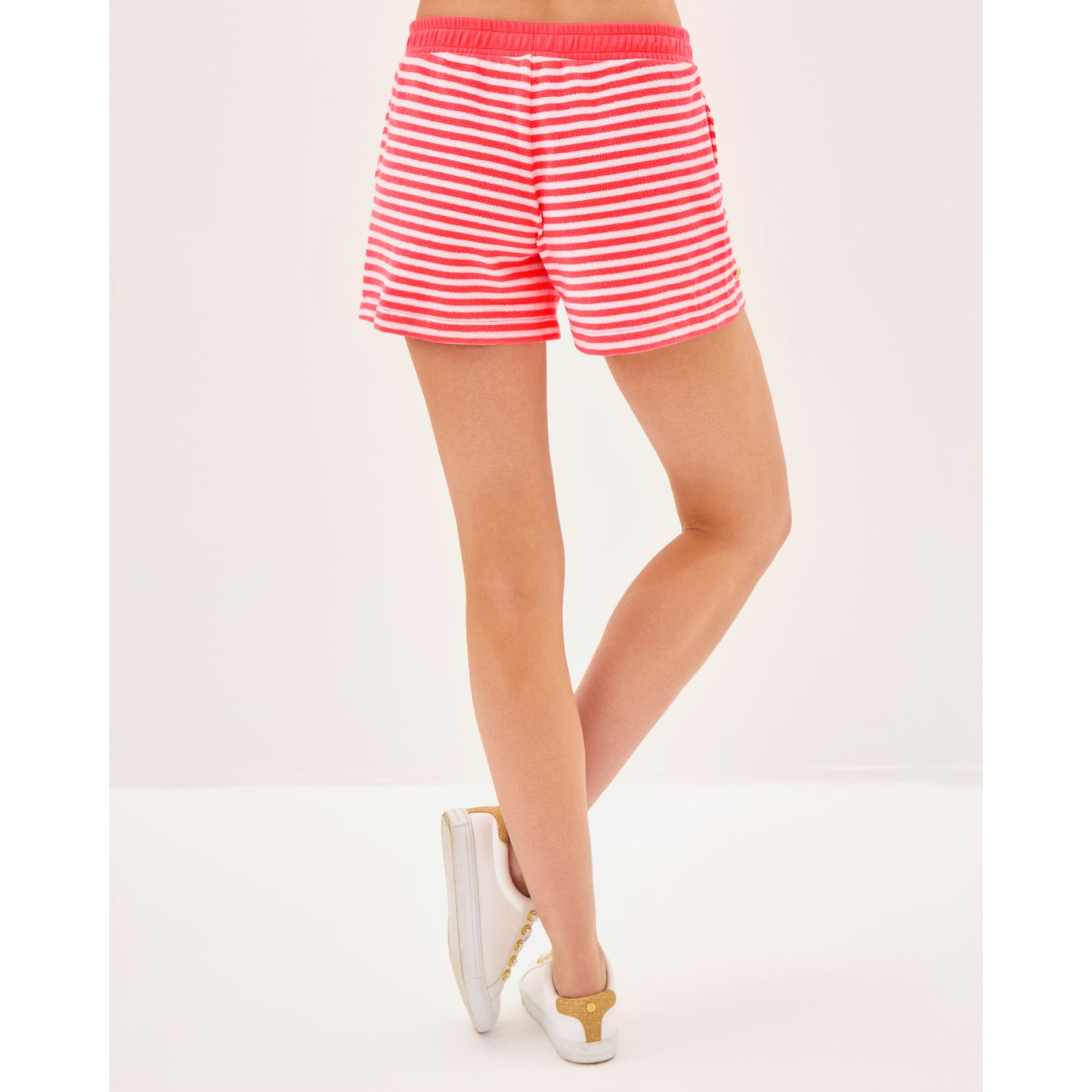 Peppi High Rise Short - Cane Coral St. Tropez Stripe