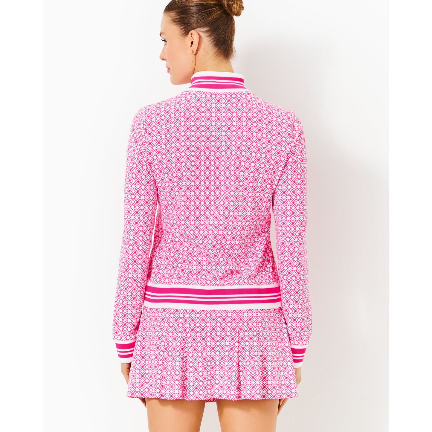 Regate Jacket Upf 50+ - Passion Fruit Pink X Resort White Butterfly Pattern