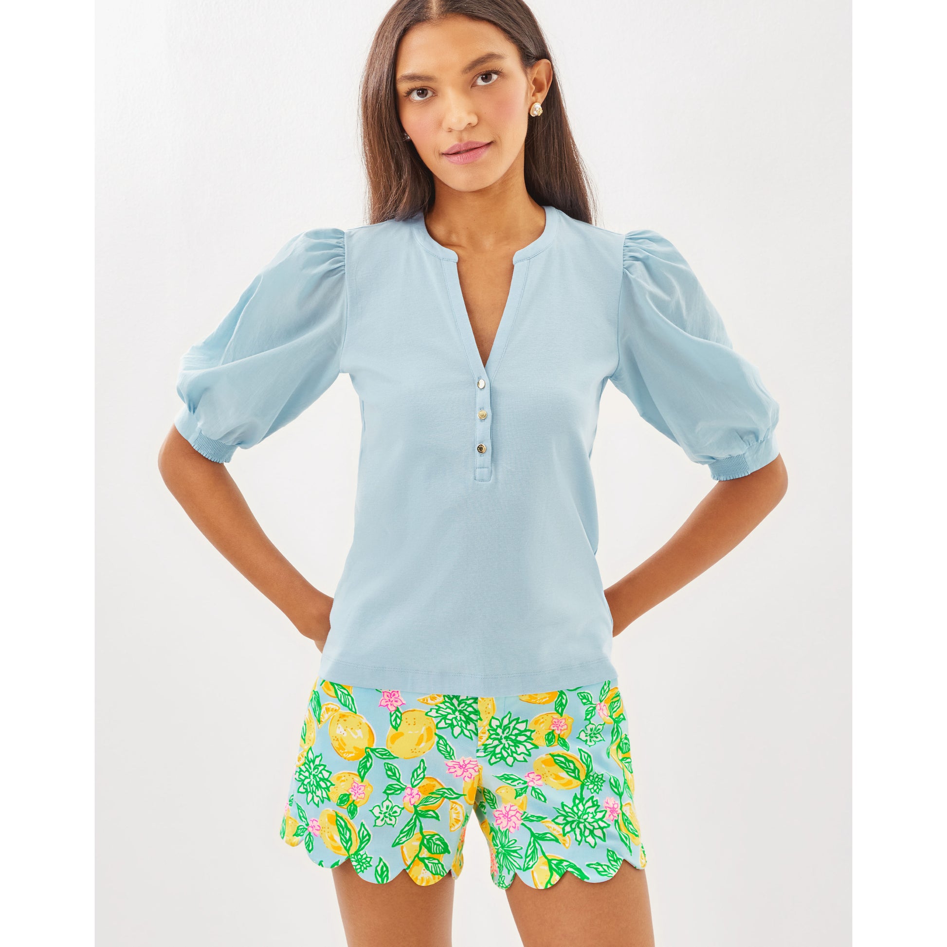 Ronson Knit Top - Bluette