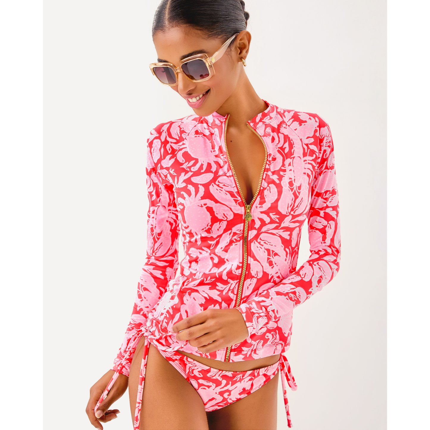 Royden Rashguard Top - Cane Coral Crab Collab