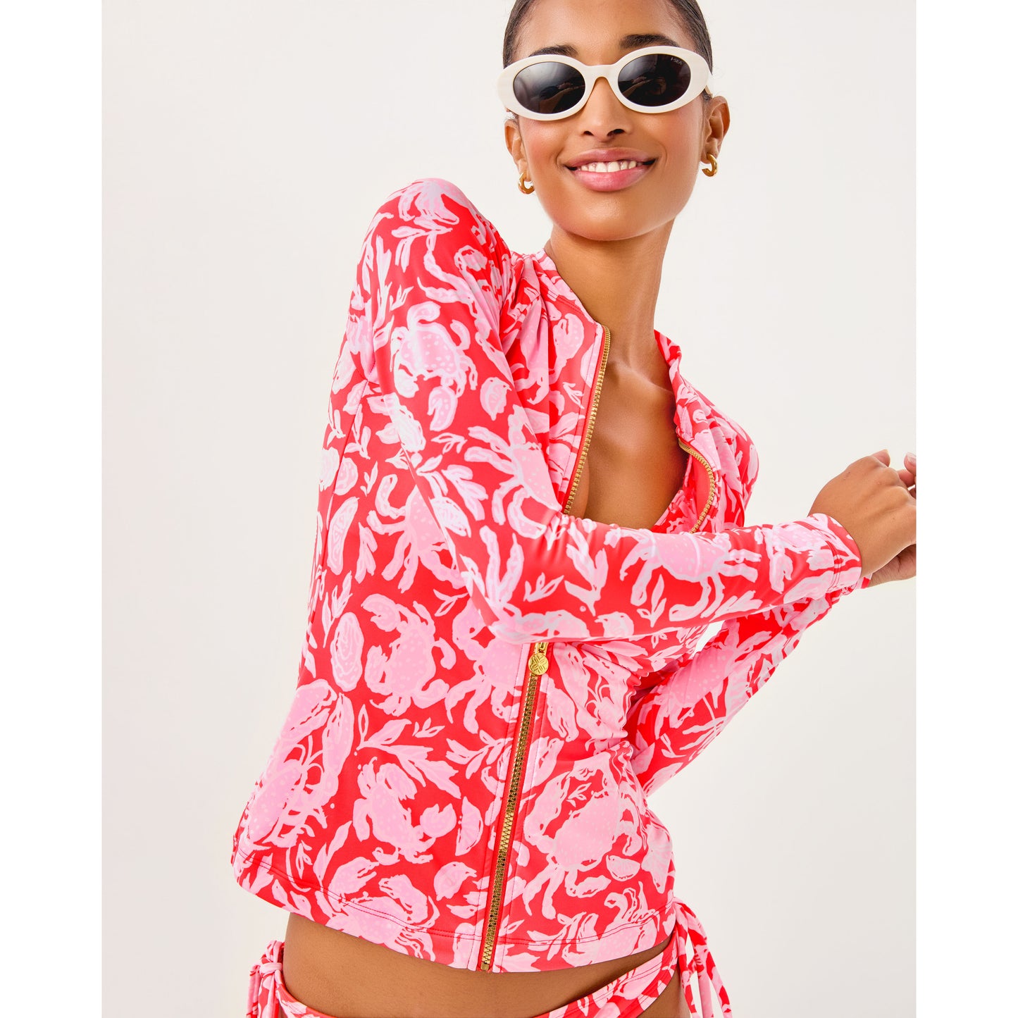 Royden Rashguard Top - Cane Coral Crab Collab