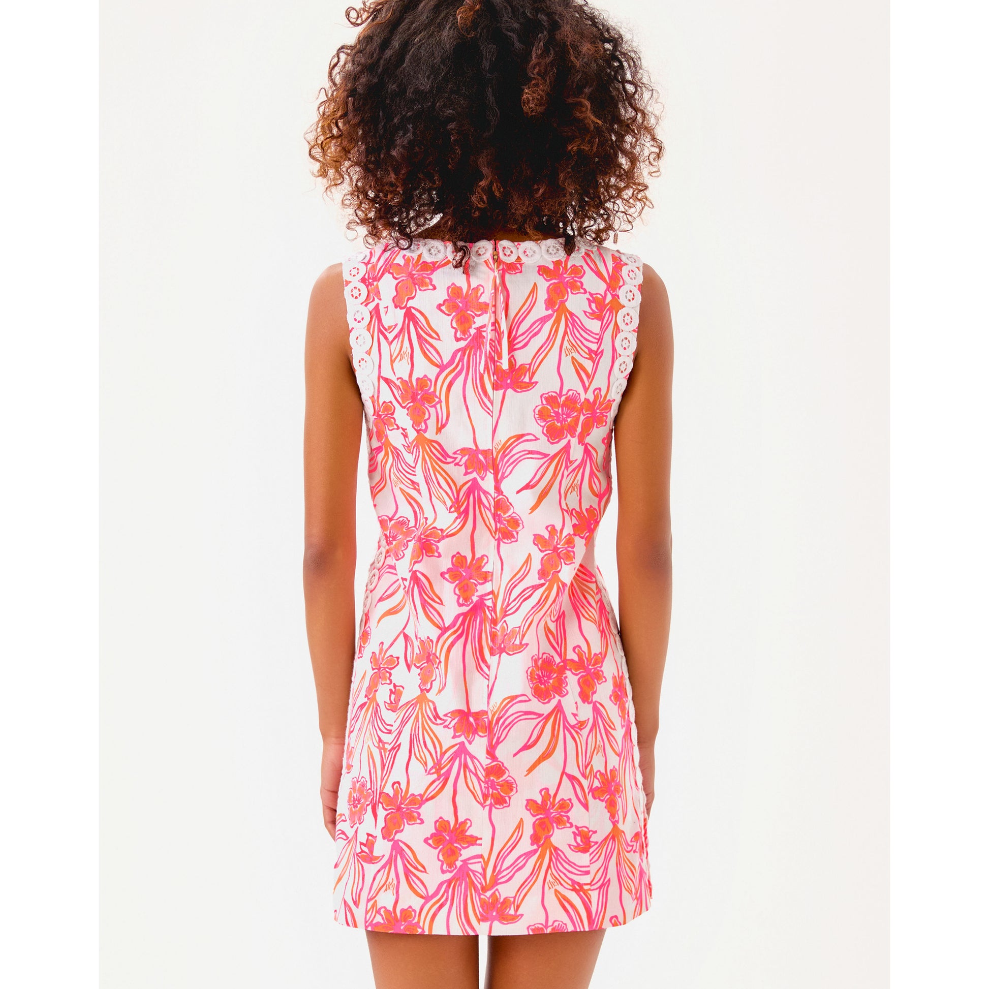 Sadie Shift Romper - Resort White Lovely Long Stems