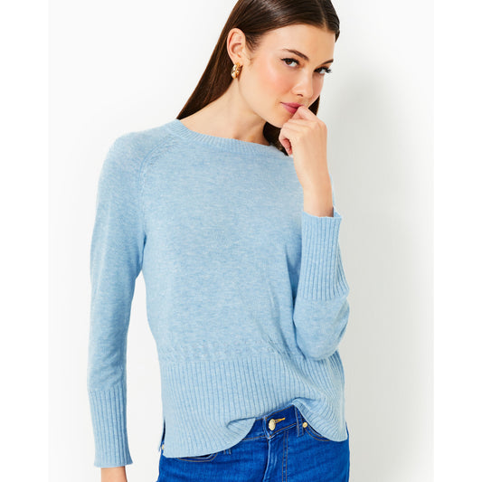 Salima Sweater - Heathered Bonaire Blue