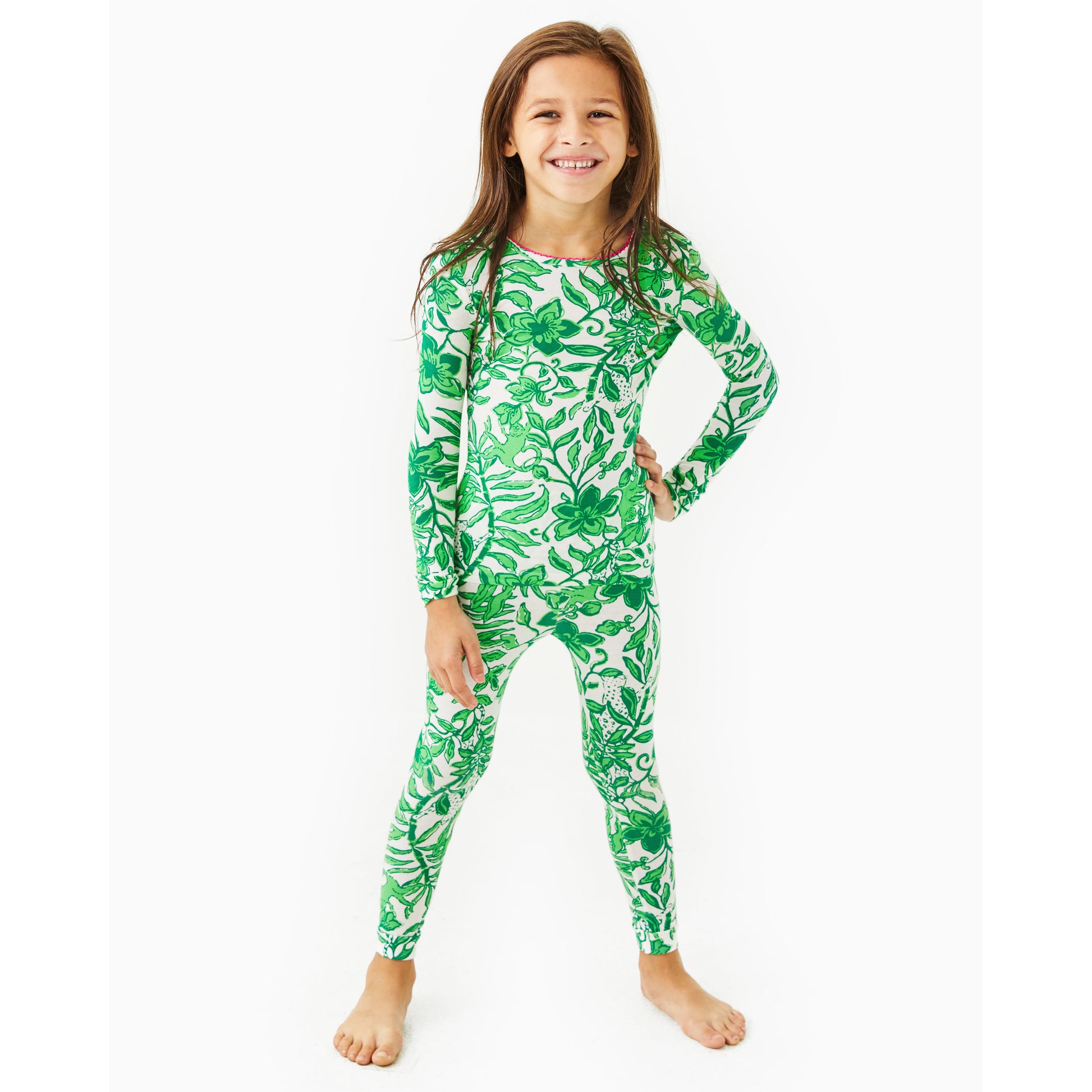 Sammy Pajama Set - Fiddle Leaf Green