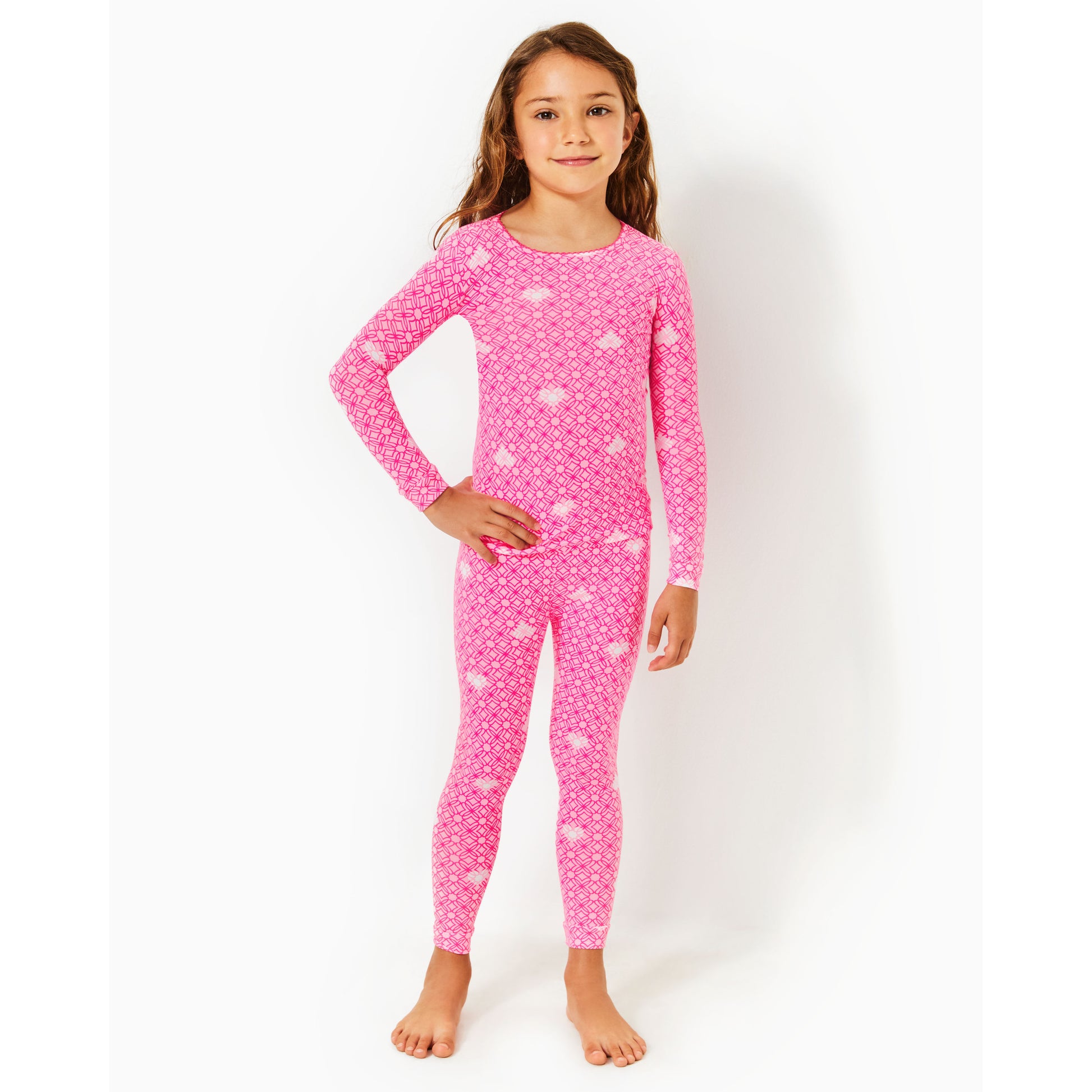 Sammy Pajama Set - Passion Fruit Pink Fluttering Hearts