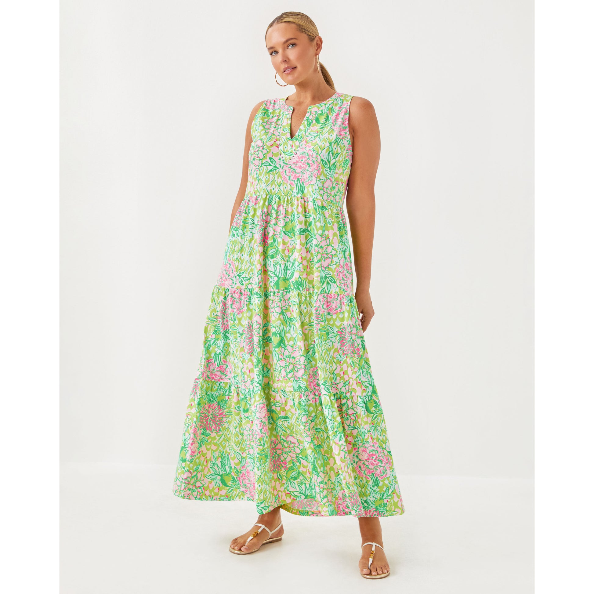 Sydnee Maxi Dress - Fauna Green Lime Feeling Good